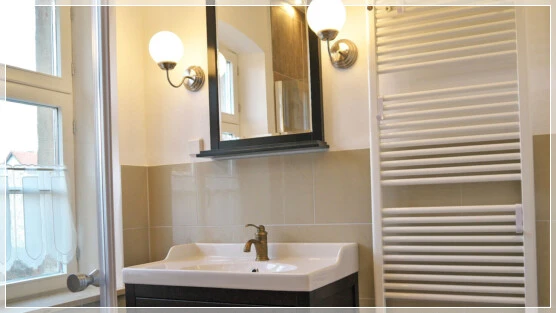 Foto: Badezimmer im Turm am Schrecken